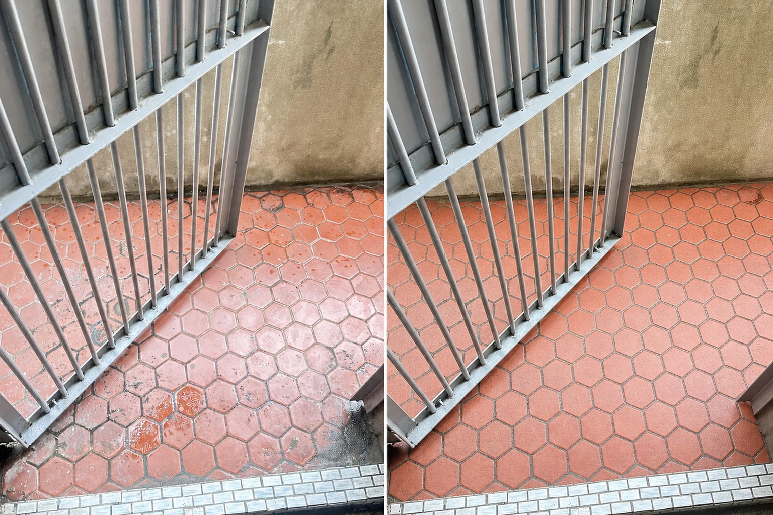 台中陽台地板牆面清潔案例
